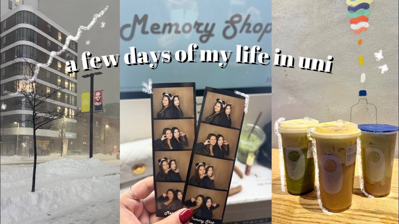 a few days of uni | classes, city life, good food, & friends
