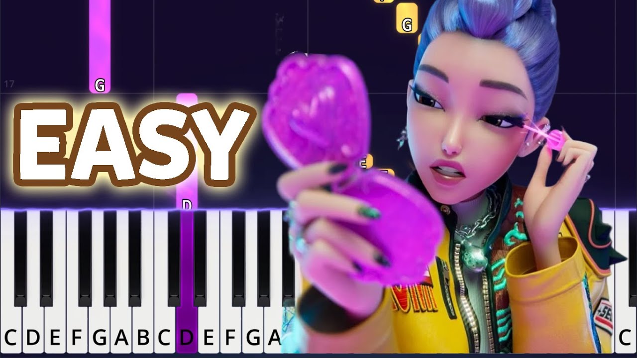 KPop Demon Hunters - How It's Done Easy Piano Tutorial