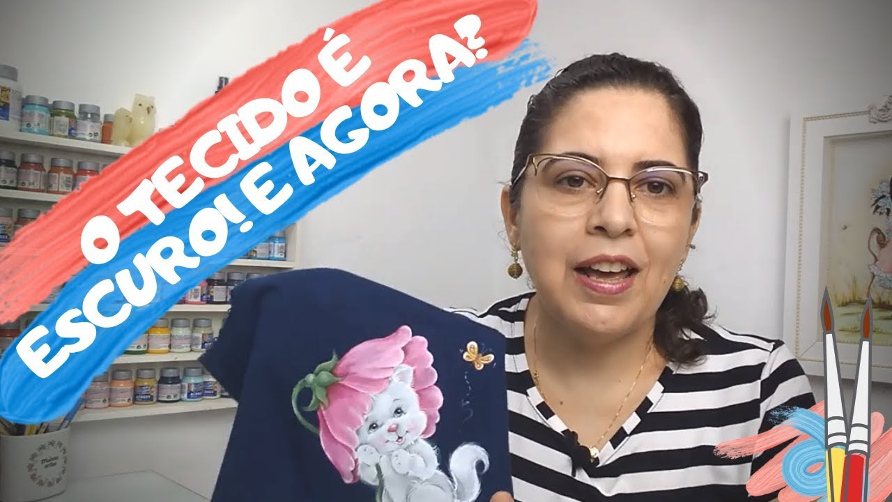 TECIDO ESCURO: Como passar o risco?
