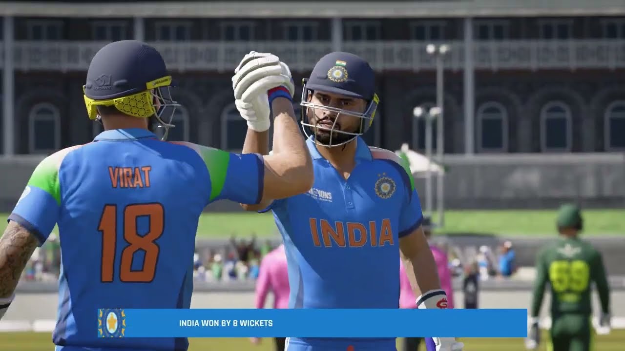 India Vs Pakistan Highlights| Cricket 24 Gameplay| Champions Trophy team| T10| #cricket #cricket24