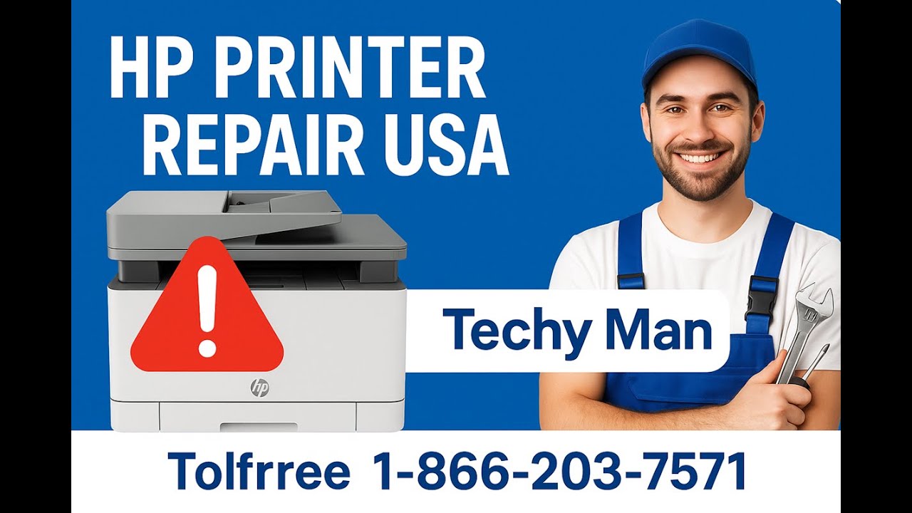 HP Printer Repair Service USA | Call Techy Man at 1-866-203-7571