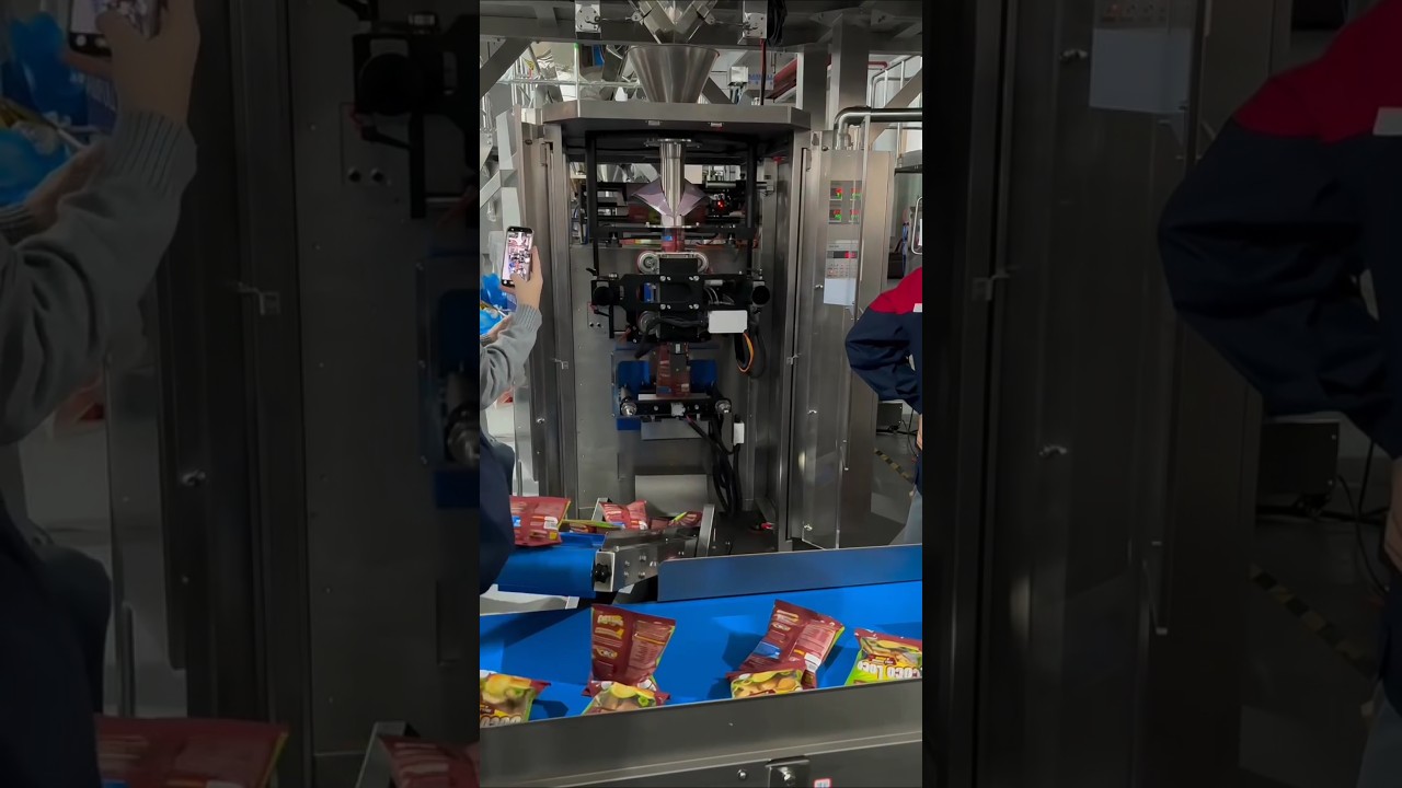 High Speed Pouch Packing Machine Maltihead #food #factory #machine #tools