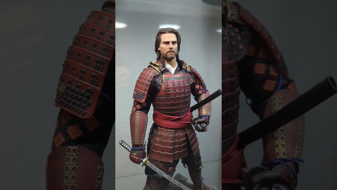 The Last Samurai figure, 1/6 scale, custom head, Pangea Set COO model stand, Tom Cruise