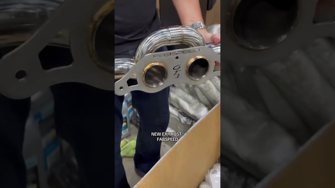 BTS: Porsche GT3 Fabspeed Exhaust Install by TR3 Performance #porschegt3 #911gt3 #porsche