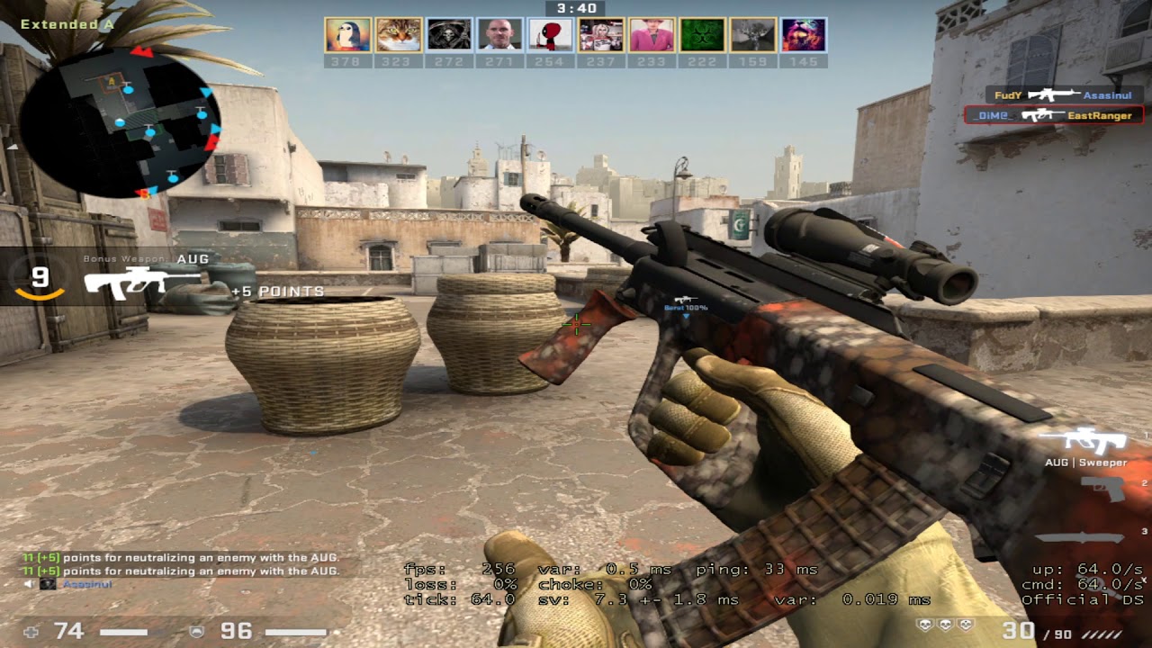 Core I5 9400F feat GeForce GTX 1060 6 GB CS:GO DM (Low settings 1024x768)
