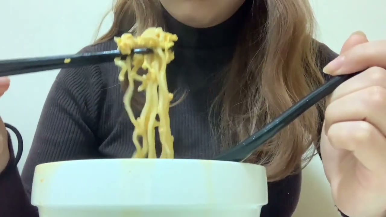 【ASMR】辛ラーメンモッパン eatingsounds