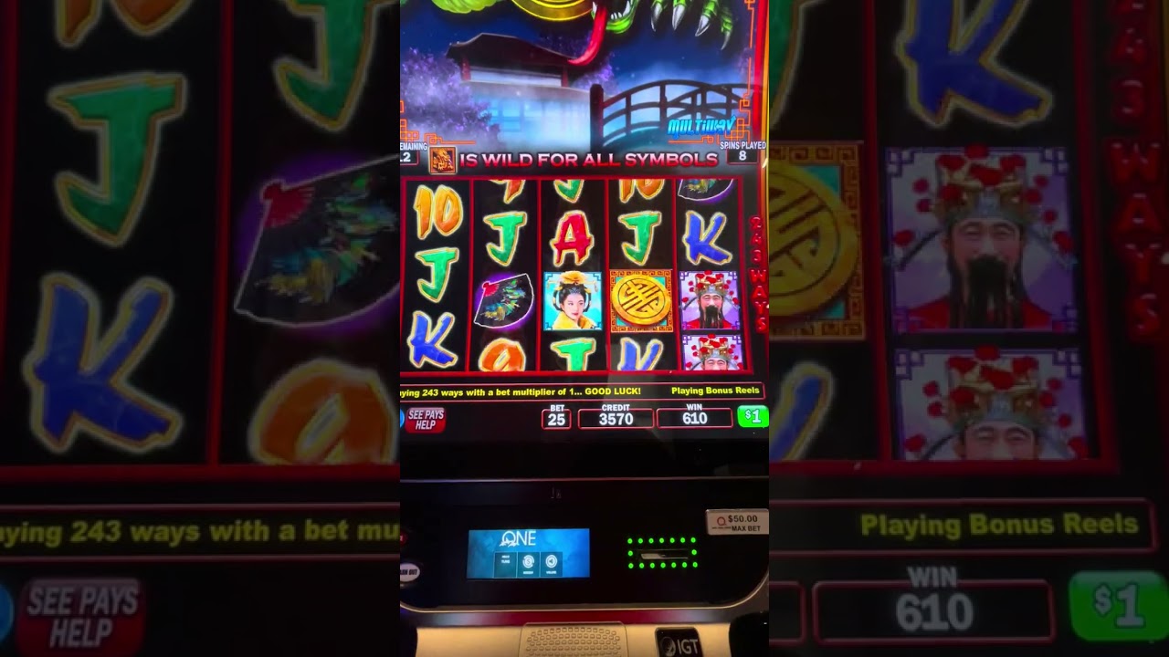 High Limit Triple Fortune Dragon Unleashed 4 coin drop on $25