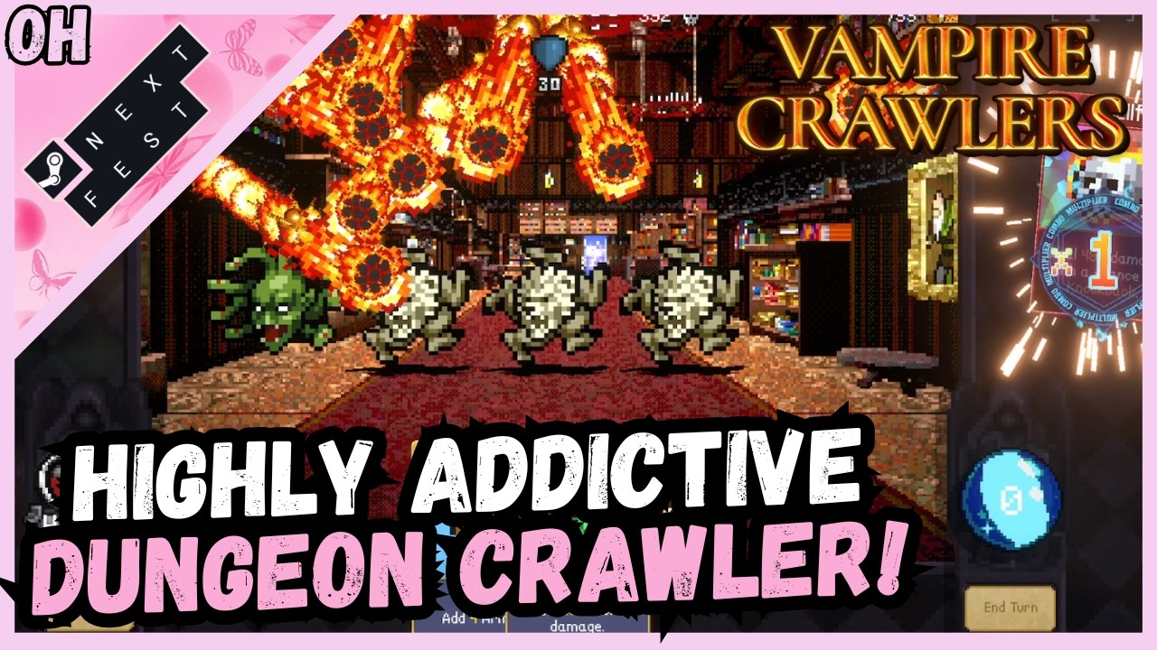 HIGHLY Addictive Dungeon Crawler! Vampire Crawlers! #steamnextfest