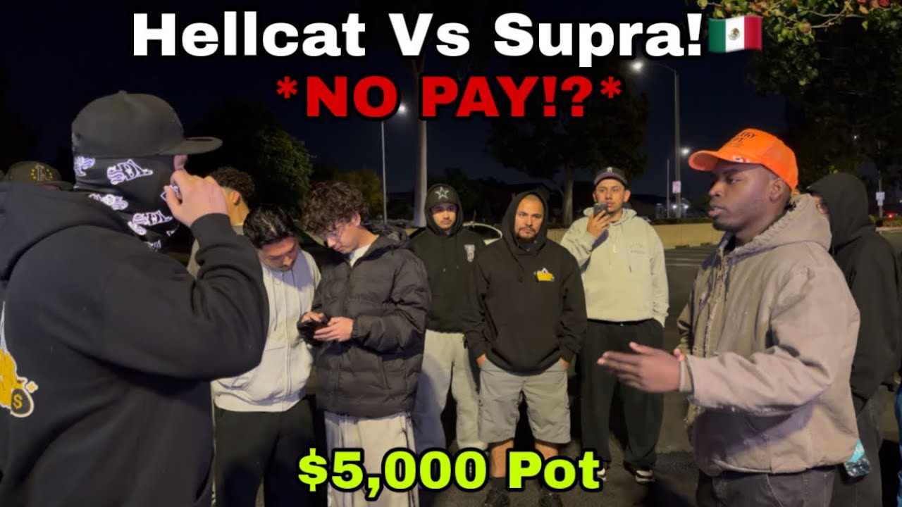 НЕТ ПЛАТЫ!? Hellcat против Supra! Горшок на 5000 долларов #Dodge #Hellcat #Supra