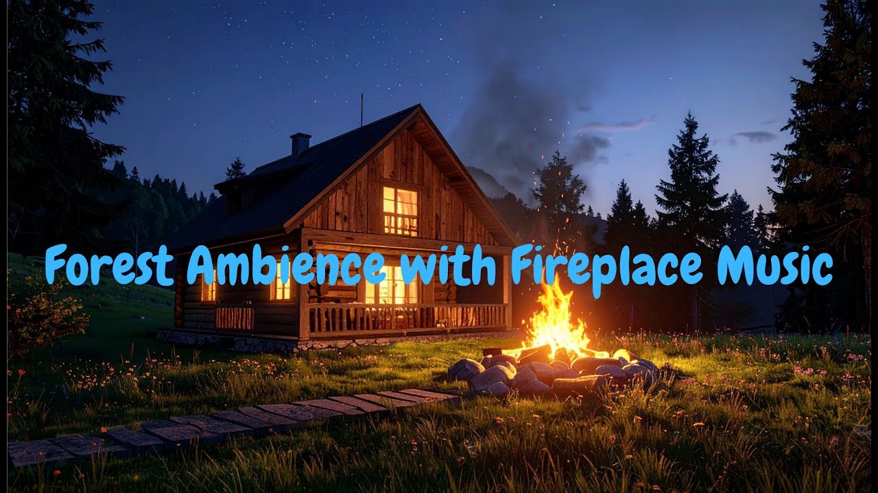 🌲✨ Forest Ambience with Fire Music / Bosque con Música y Fuego