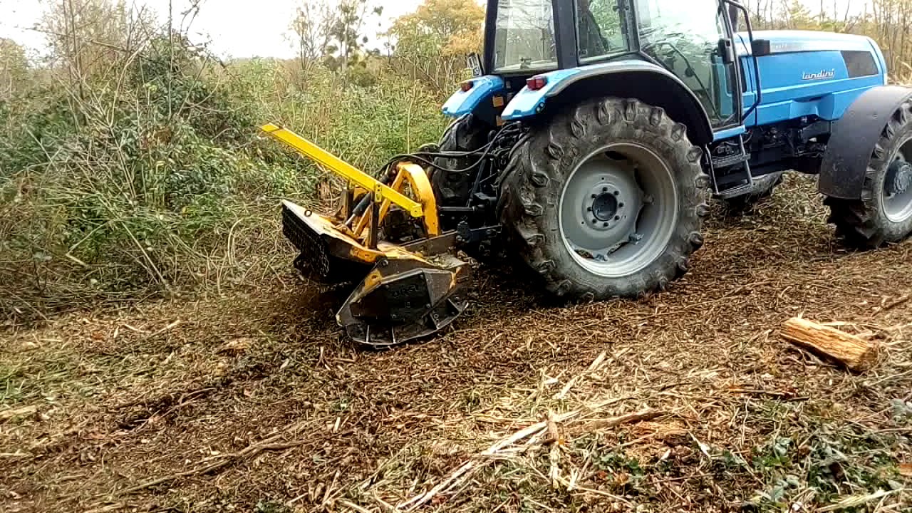 Landini Legend 130 with Orsi forestry mulcher