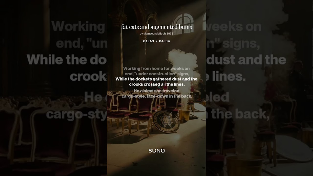 fat cats and augmented bums !!!