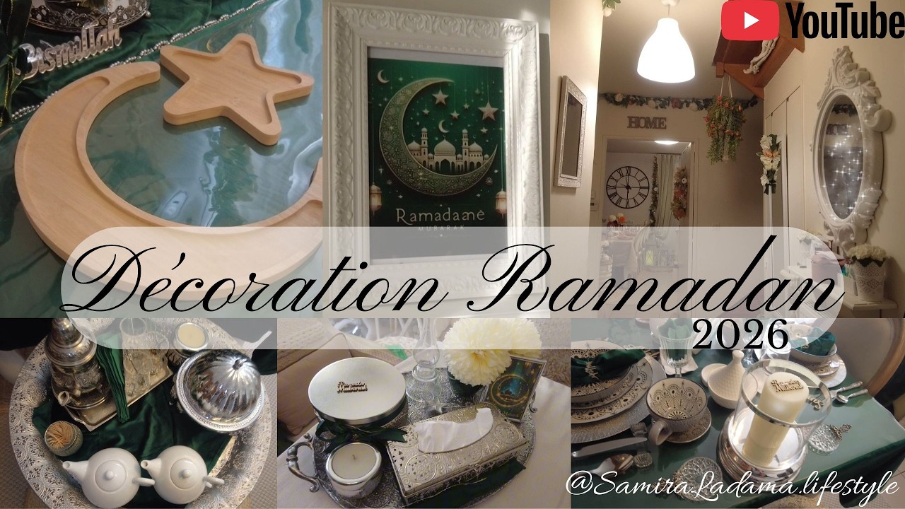 ✨️🔥 Idées de décoration Ramadan fevrier 2026 | Ambiance vert émeraude & argenté✨️