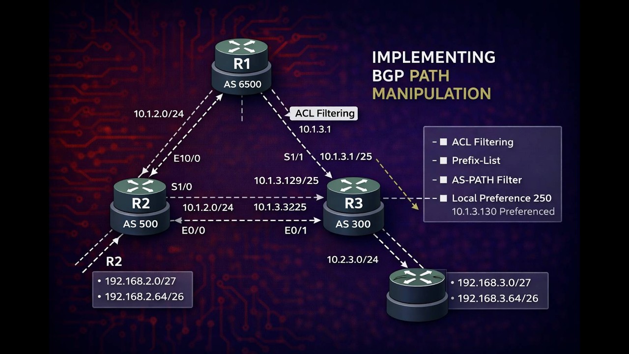 Implementing BGP Path Manipulation