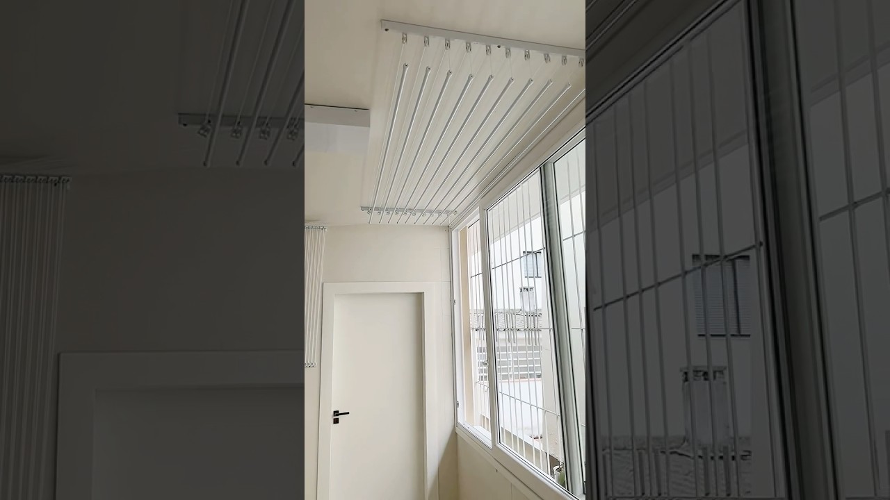 PERFEITO 😍O Varal Individual de Teto proporciona muito mais espa&ccedil;o &uacute;til na &aacute;rea de servi&ccedil;o. Invista