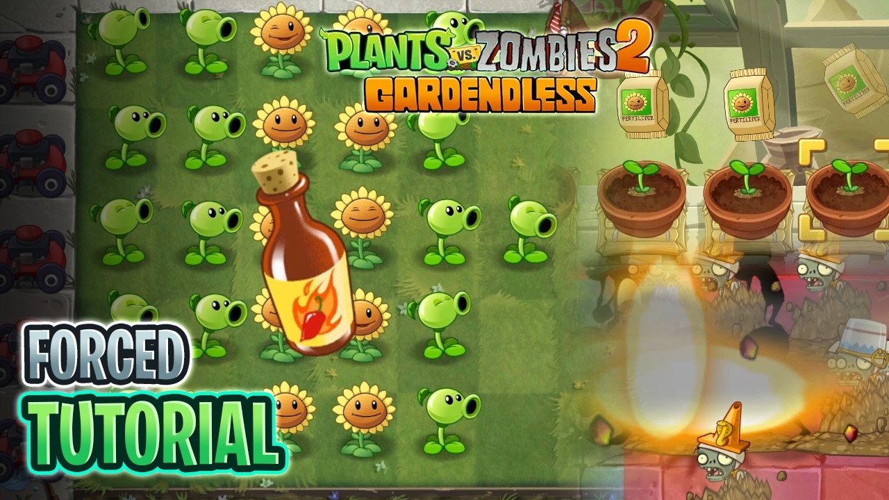 🏡 (Forced) Tutorial 🏡 🔥 'A' Difficulty 🔥 | PvZ 2: Gardenless