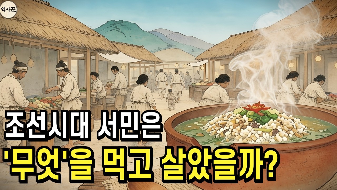 [한국사] 사극이 절대 안 보여주는 조선 서민의 진짜 밥상 | 정사 | 야사