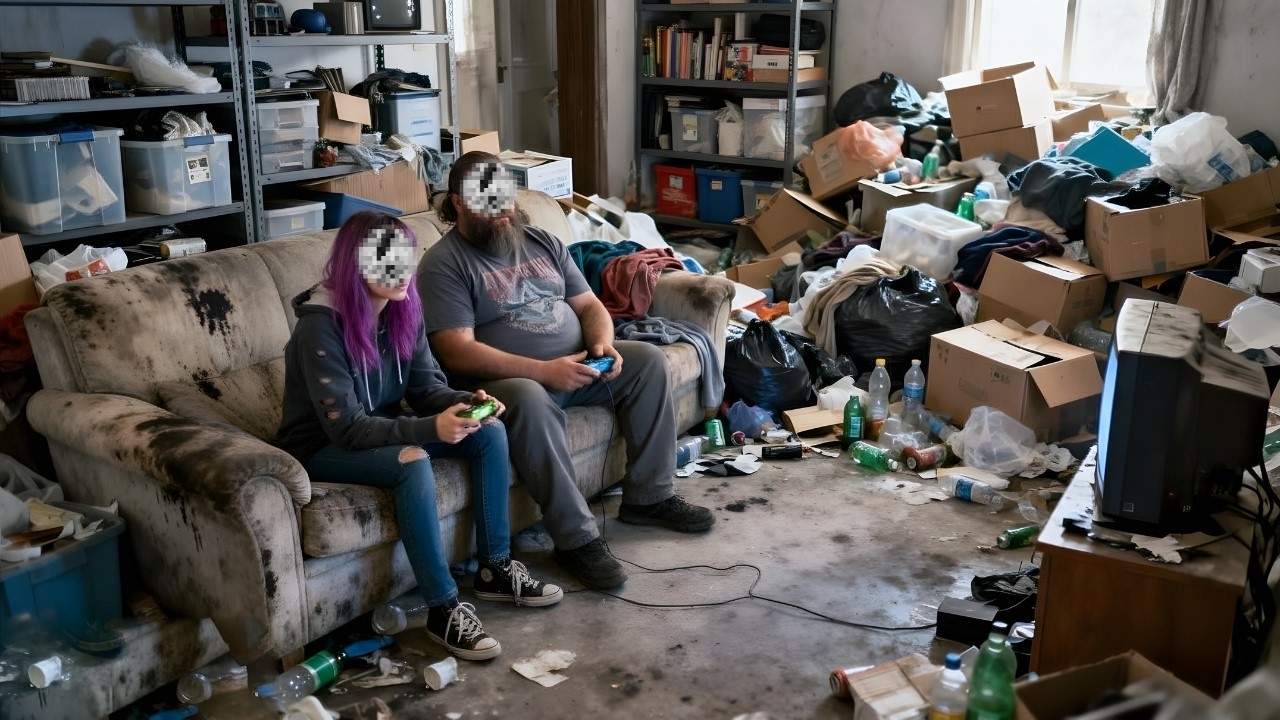 A man living in a garbage dump can actually find a girlfriend