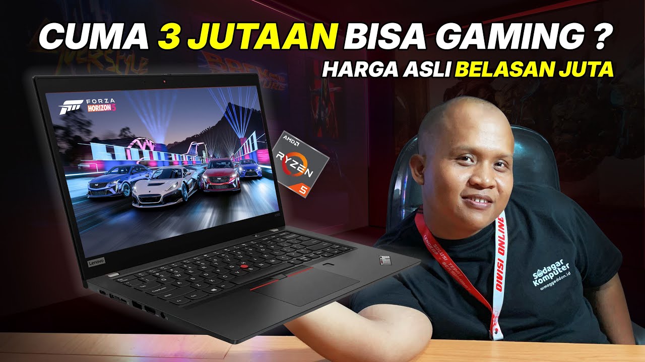 LAPTOP 3 JUTAAN BISA GAMING - SPEK TINGGI BISA UPGRADE - Review Laptop Lenovo Thinkpad X395