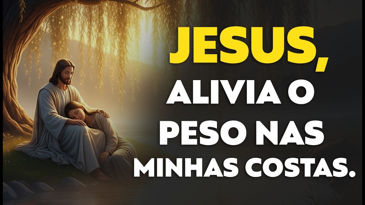 JESUS, ALIVIA o peso da VIDA nas minhas COSTAS. EU PRECISO DE TI!