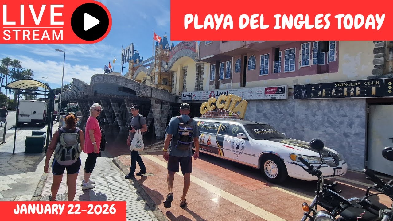 Gran Canaria LIVE 🔴 PLAYA DEL INGLES TODAY - JANUARY 22 -  2026