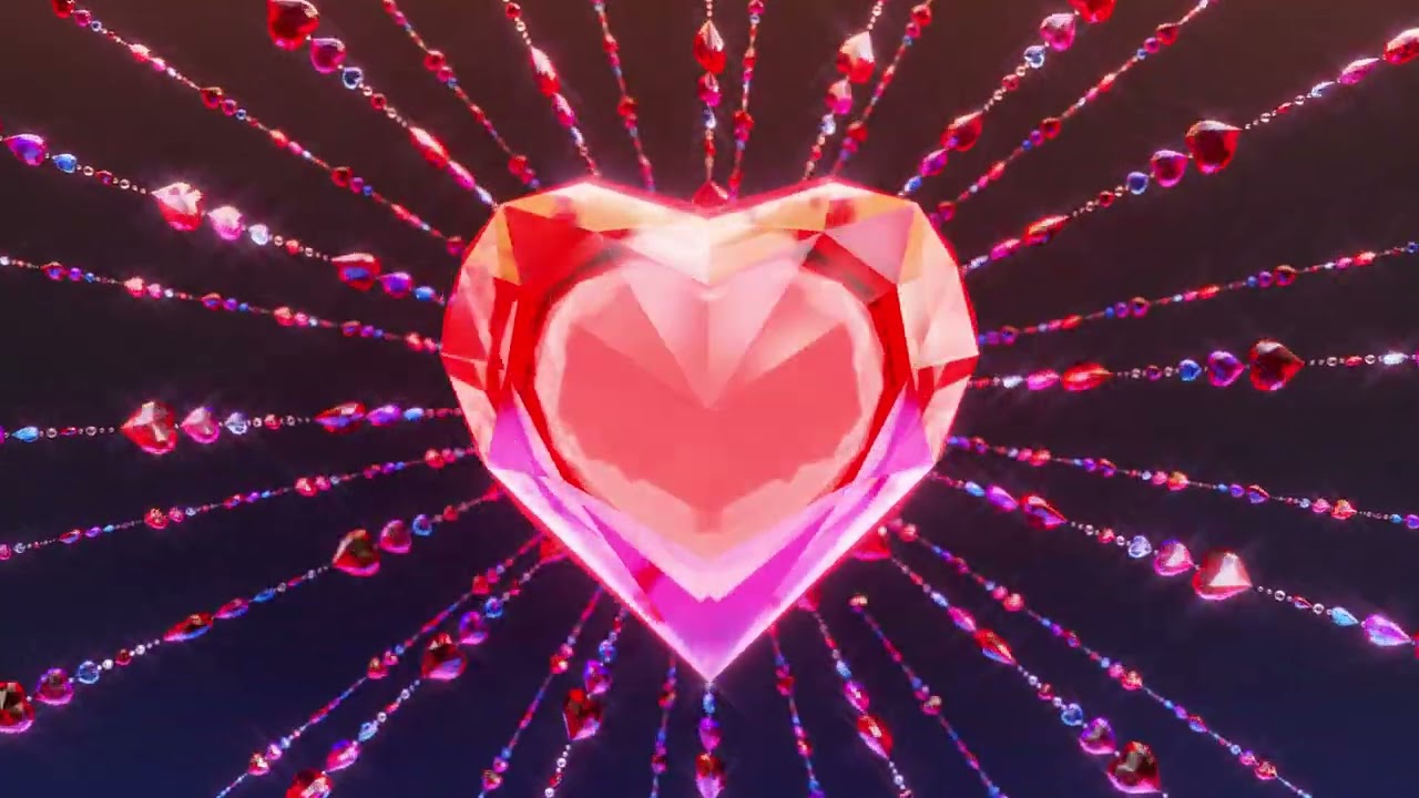 6 Hours Glowing Heart - Valentine Day| Perfect Party Vibes Background!