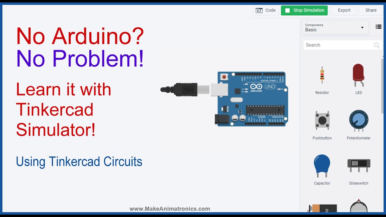 Learn the Arduino Without Even Owning an Arduino! (Using Tinkercad Circuits)