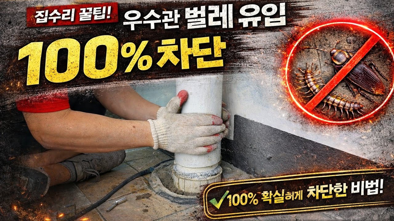 발코니 우수관벌레 악취제거