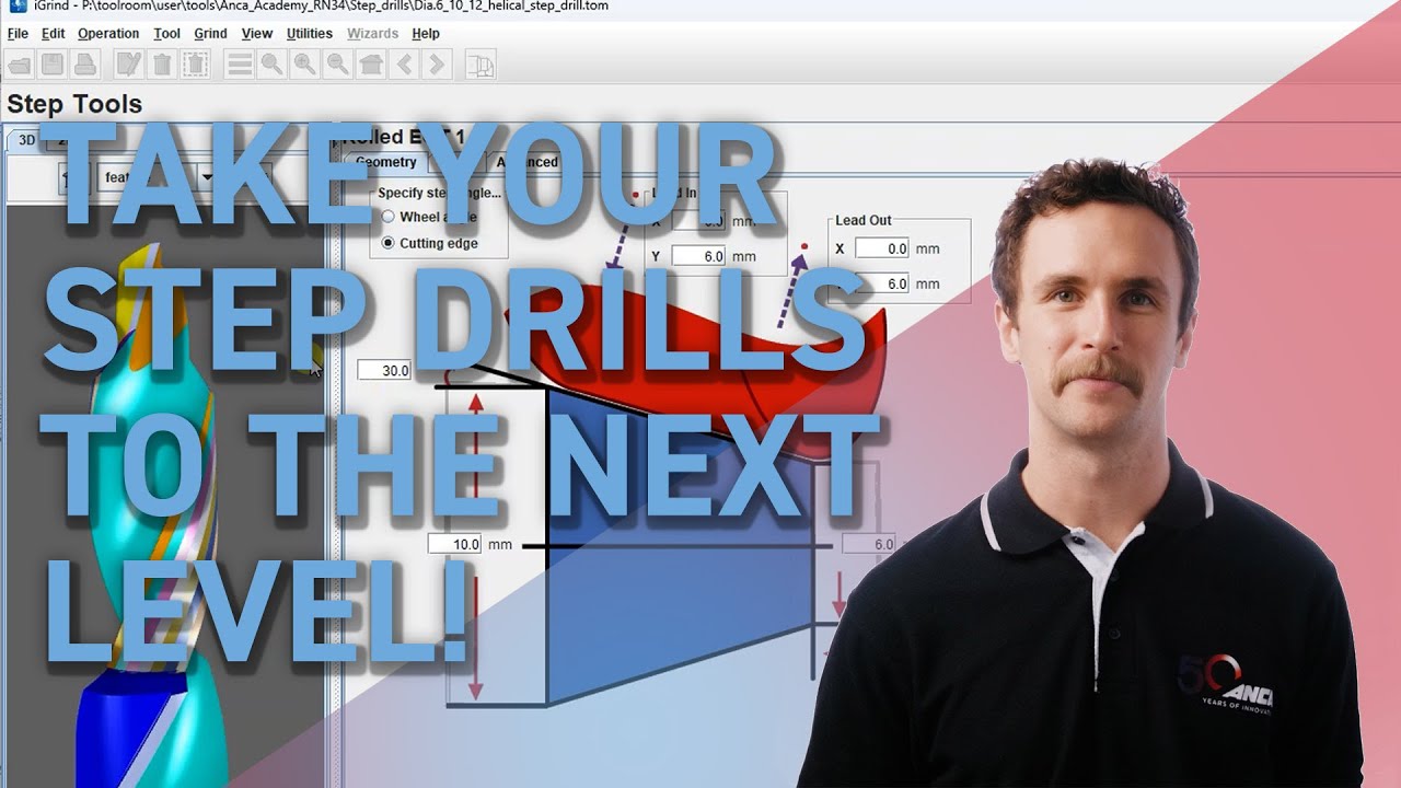 ANCA ACADEMY EPISODE 17- STEP DRILL GRINDING