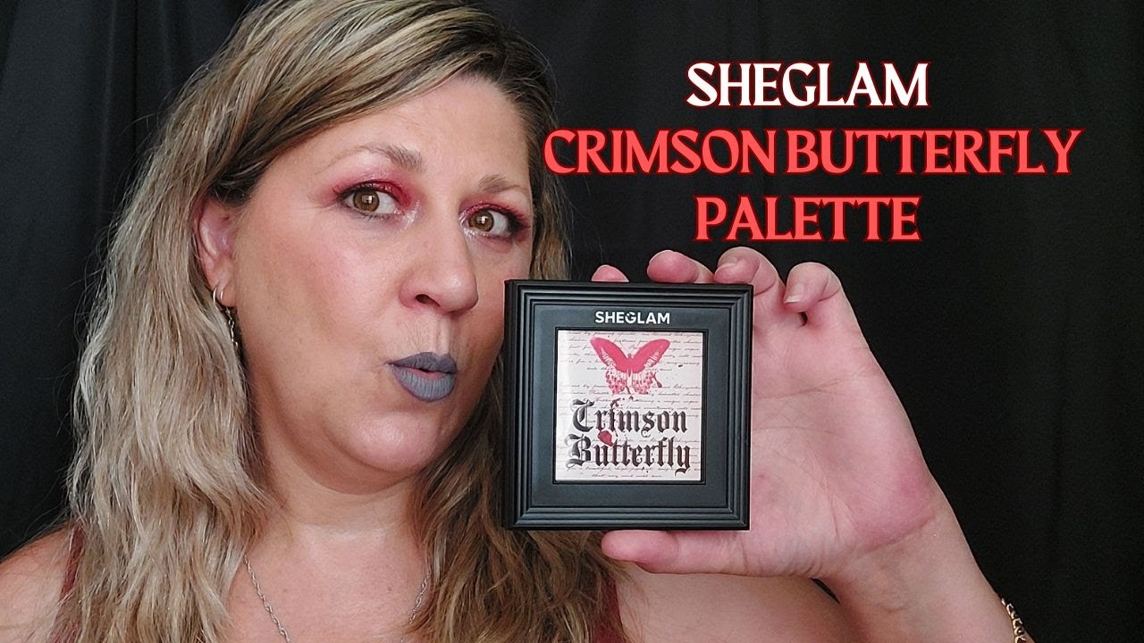 Sheglam/Shein Crimson Butterfly Cursed Chrysalis Palette First Impression Eyeshadow Look | GRWM