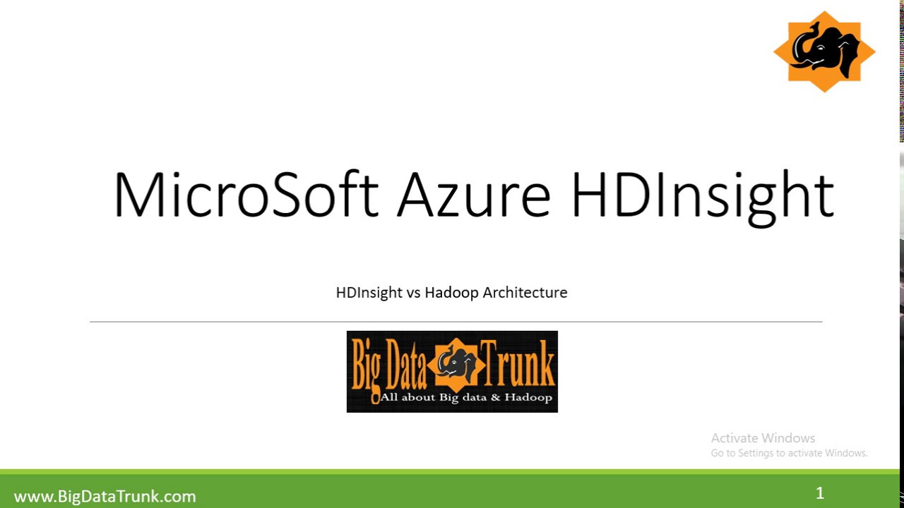HDInsight Architecture