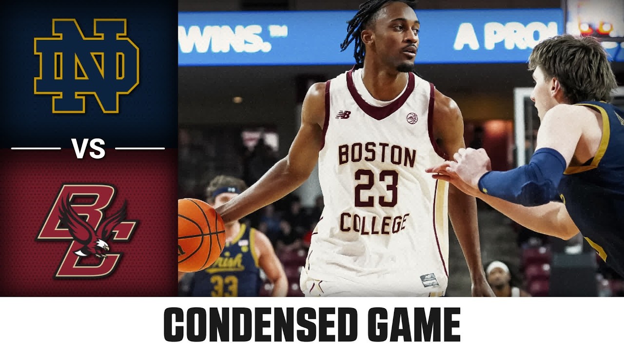 Notre Dame vs. Boston College Condensed Game | 2025-26 ACC Men's Basketball