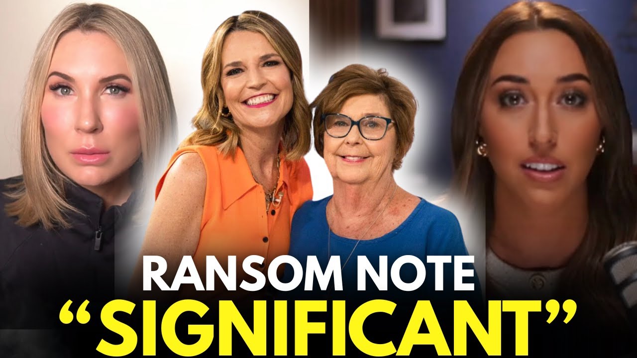 BREAKING: Savannah Guthrie Given Ransom Letter—Still No Suspect in Nancy’s Guthrie's Case