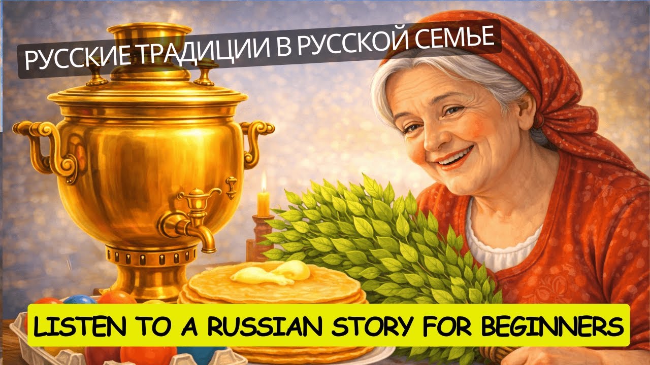 Russian Listening Practice | Family Traditions in Russia (Slow A1)