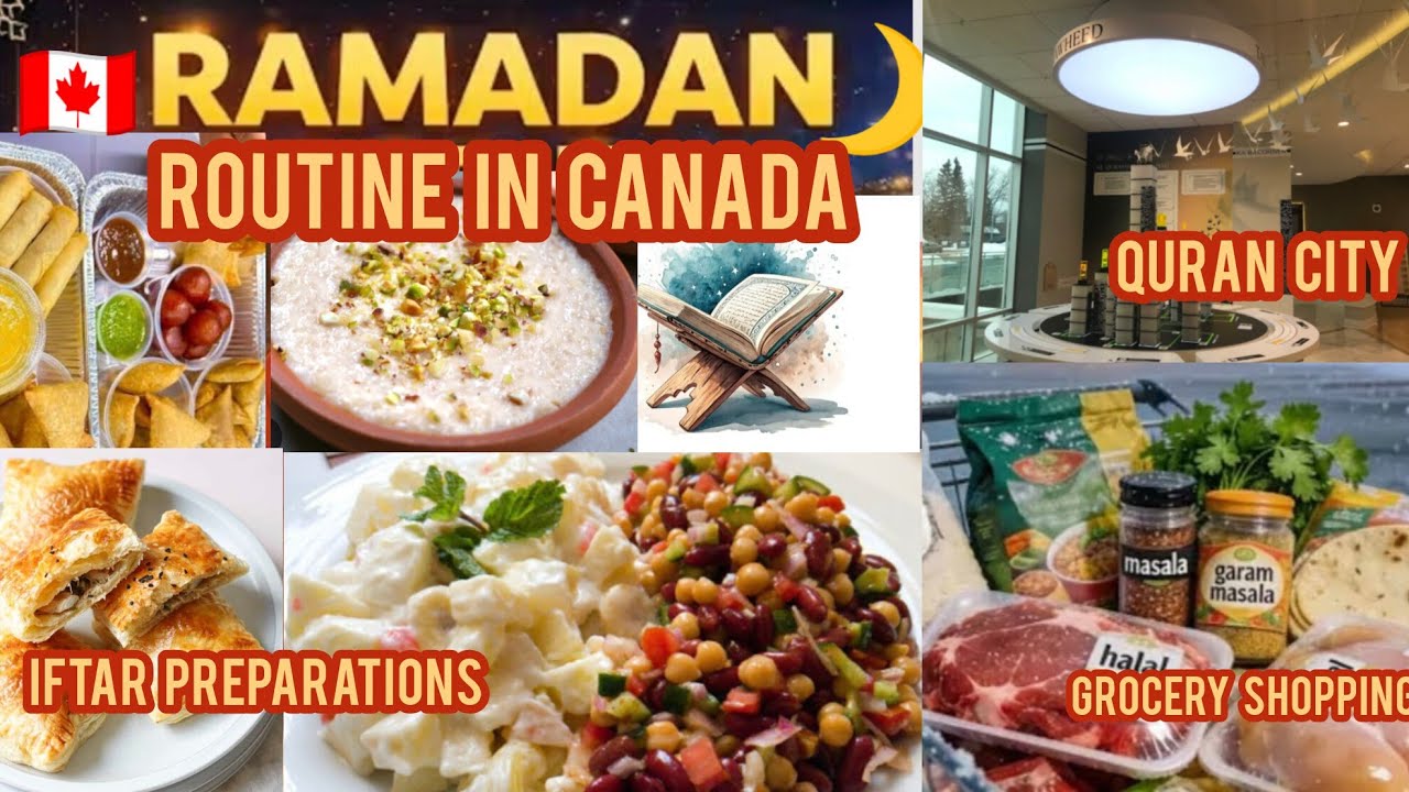 Visiting Quran City | Ramadan In Canada | Preparations For Iftar | Grocery shopping |Routine Vlog 