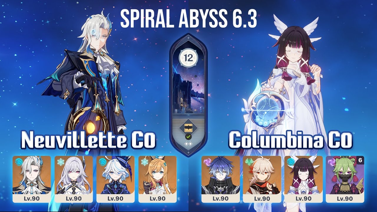 Neuvillette C0 & Columbina C0 ‼️ New Spiral Abyss 6.3 | GENSHIN IMPACT