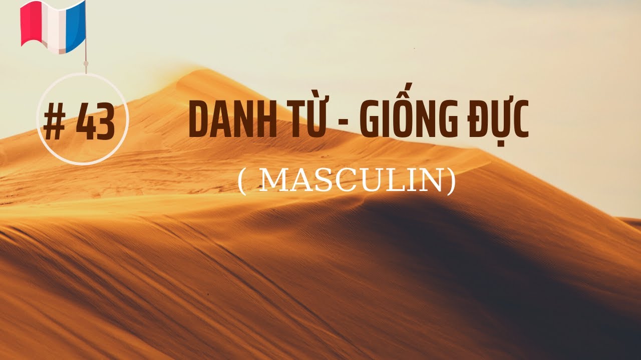 # 43 - DANH TỪ - GIỐNG ĐỰC  ( MASCULIN)