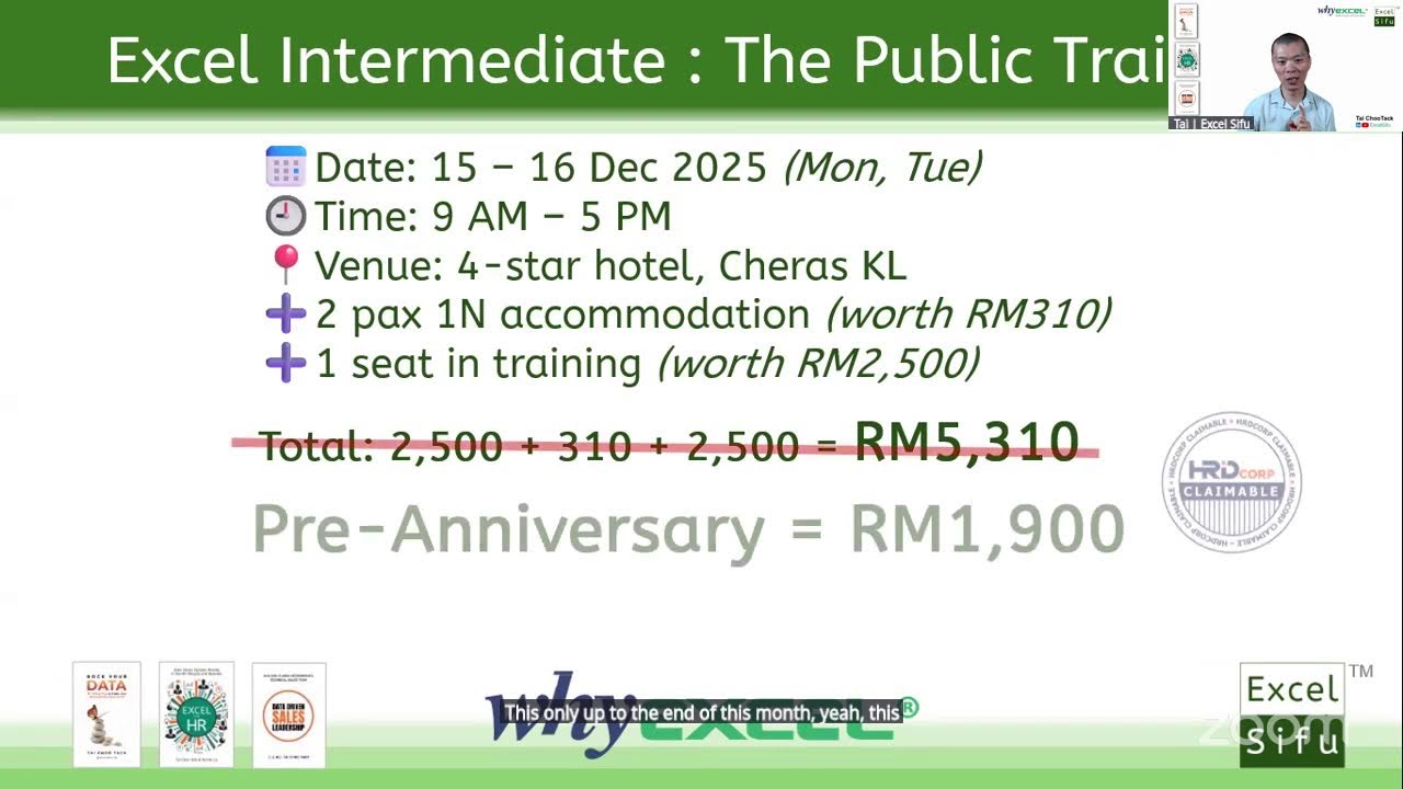 Excel Intermediate Series : Essential Data Processing  | Excel Sifu