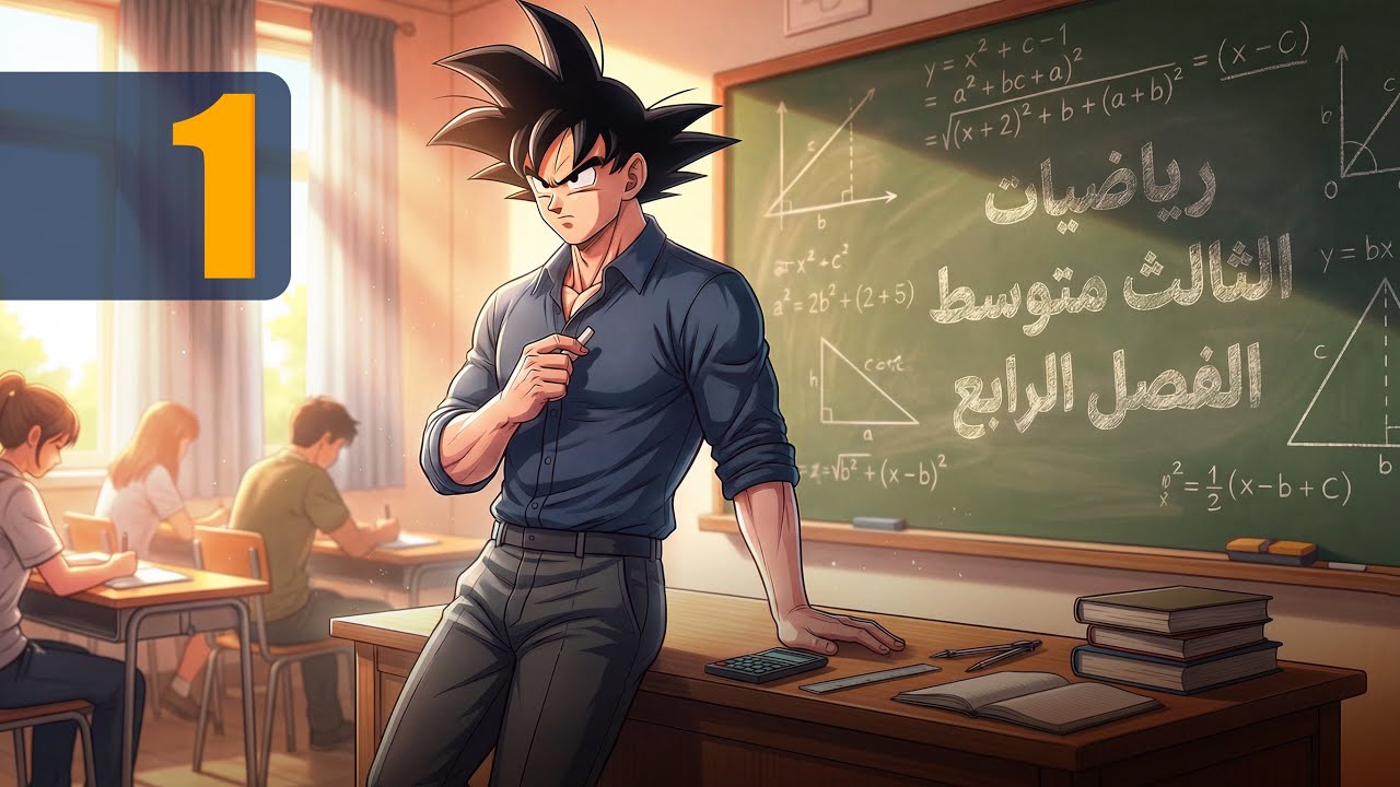 رياضيات الثالث متوسط | محضره 1 | الفصل الرابع | موضوع التمثيل البياني للمعادلات في المستوي الاحداثي