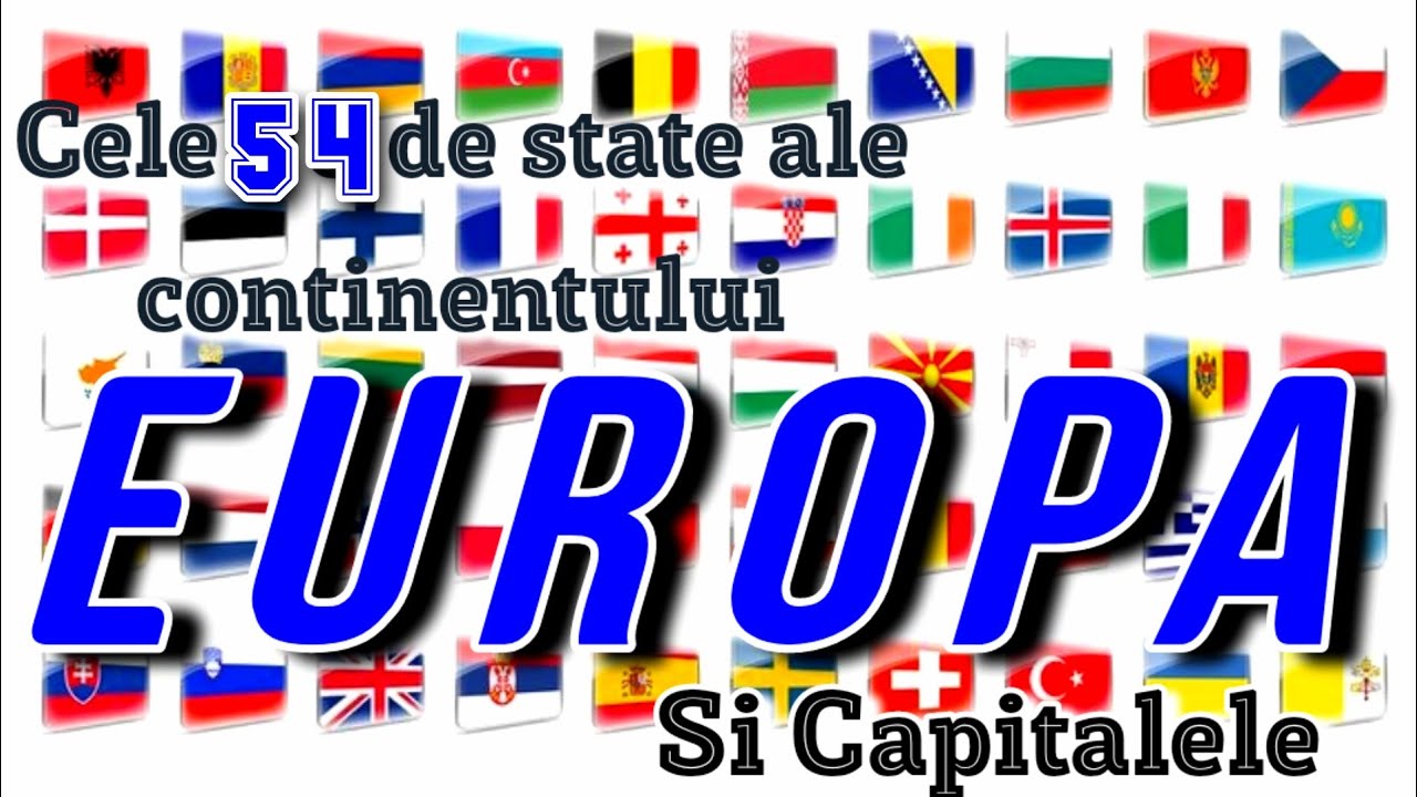 ȚĂRILE DIN CONTINENTUL EUROPA ȘI CAPITALELE - #capitalsofcountries  #europa #states