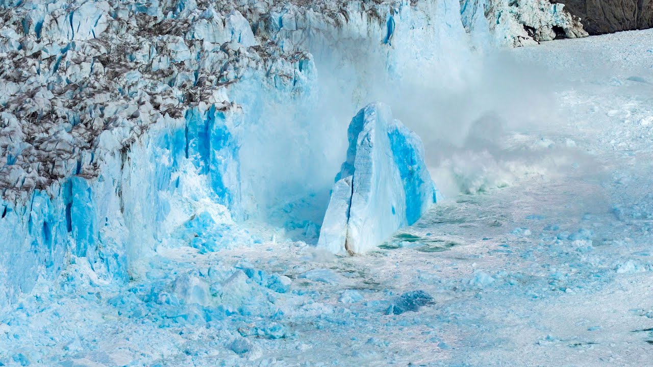 Spectacular Glacier Collapses & Iceberg Shooters captured in Greenland | 4K