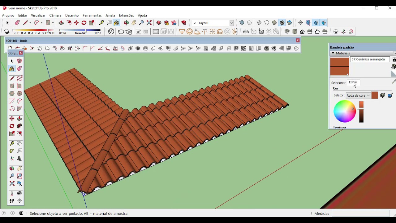 Como fazer Telhados em L no Sketchup/Plugin 1001 bit + Instant Roof Pro
