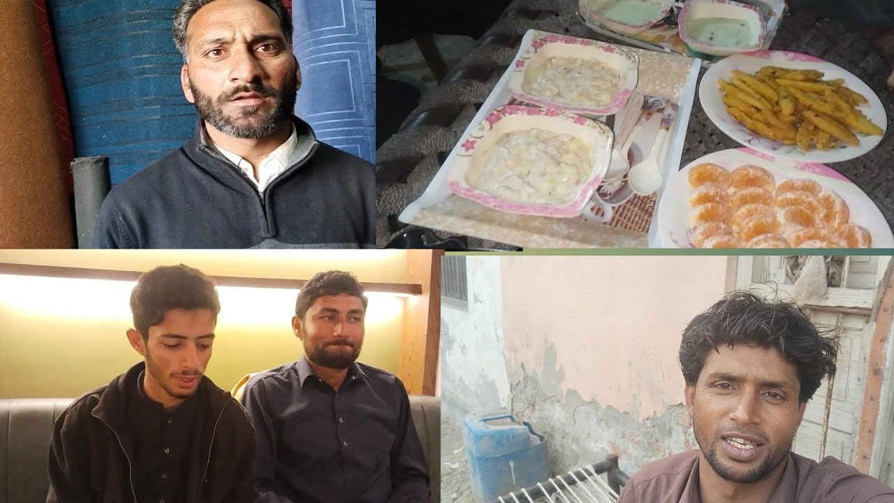پہلا روزہ اور پہلی افطاری اللہ کے فضل و کرم سے ہم نے کی بھائی ہارون کے پاس  🕌🍝🍲