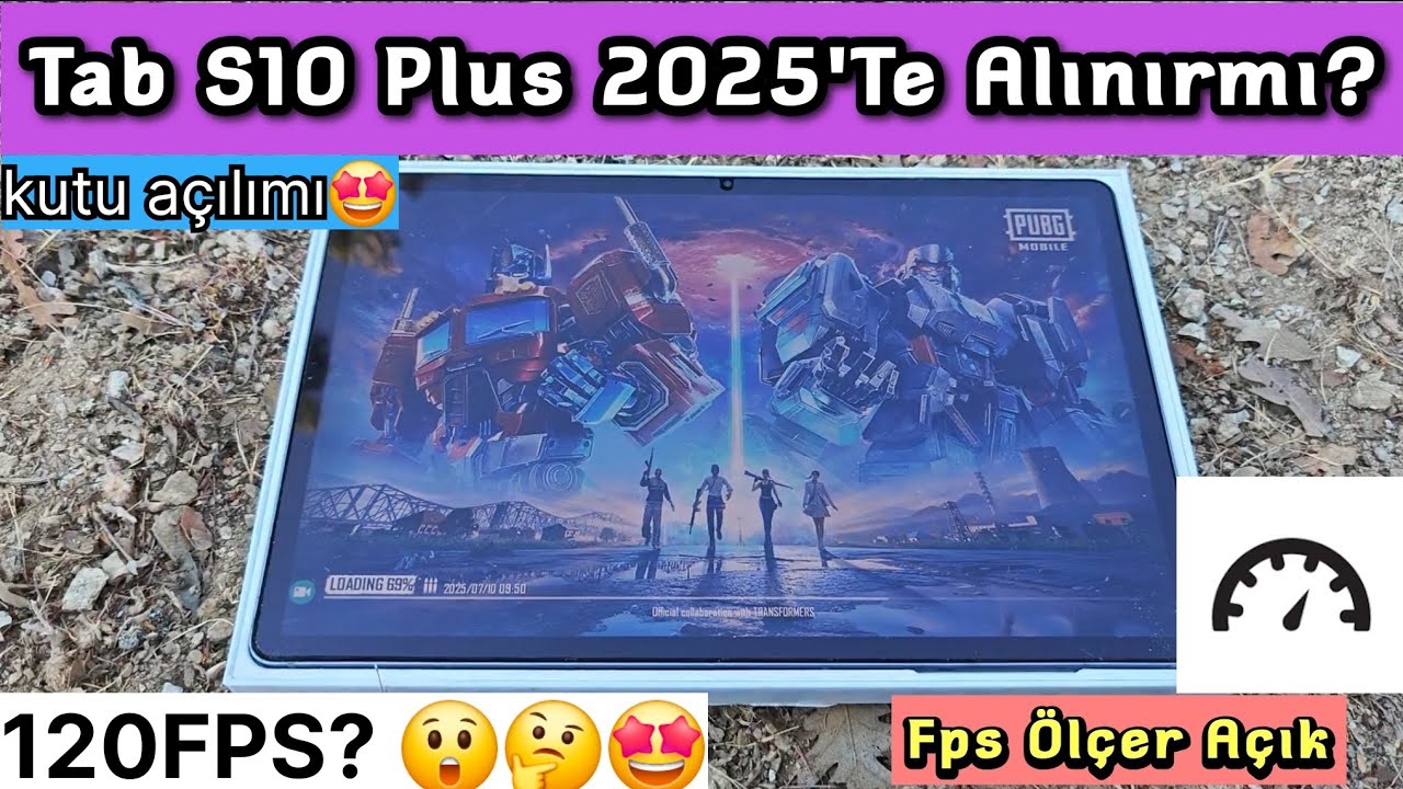 2025'te Tab S10 Plus Alınır mı?😍(Fps meter on)FPS Ölçer Açık🙂Oyun Testi Pubg Mobile Test