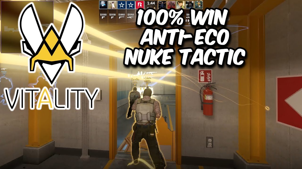 Vitality Nuke Antieco Upper Rush Tactic - CS2