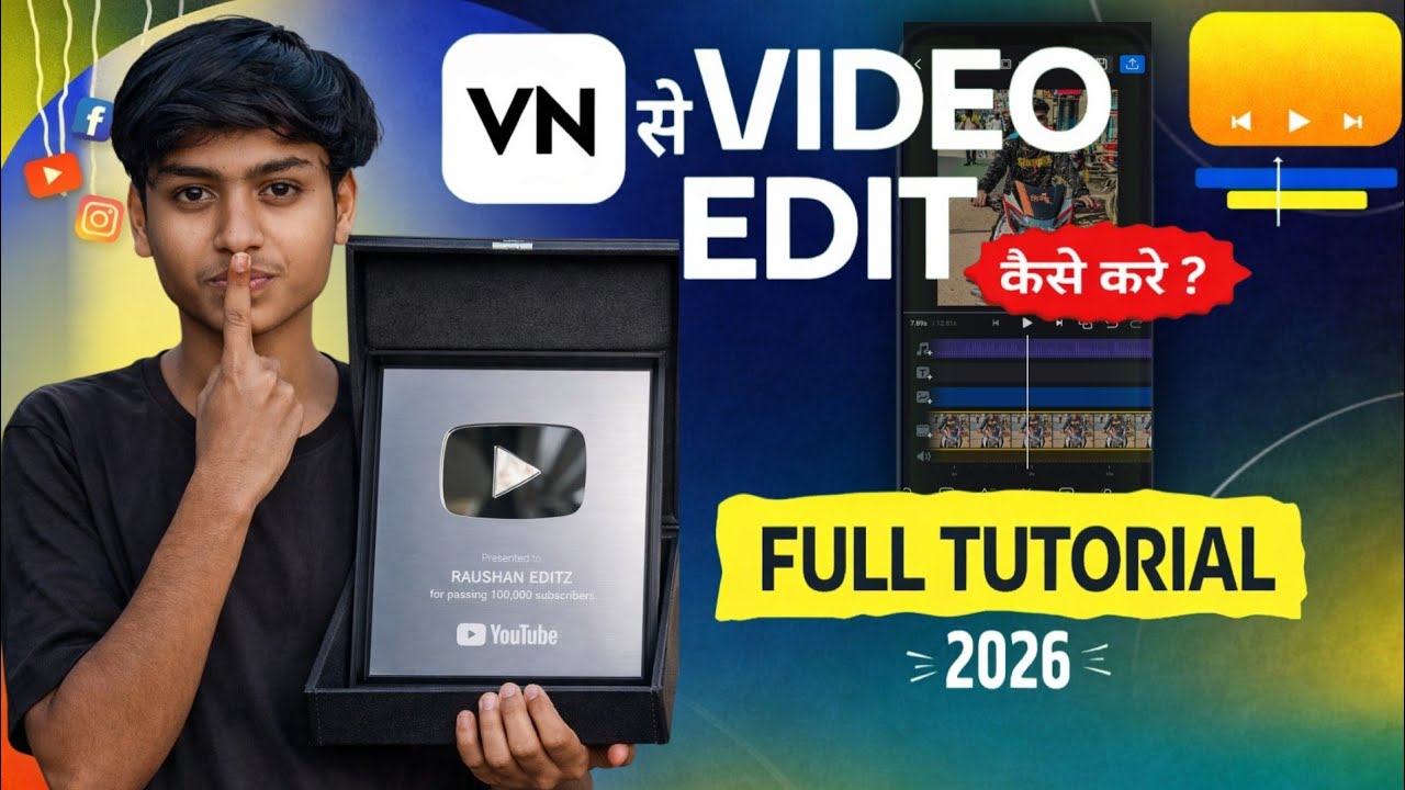 VN app se editing kaise kare | vn video editor full tutorial in hindi | VN se video edit kaise kare