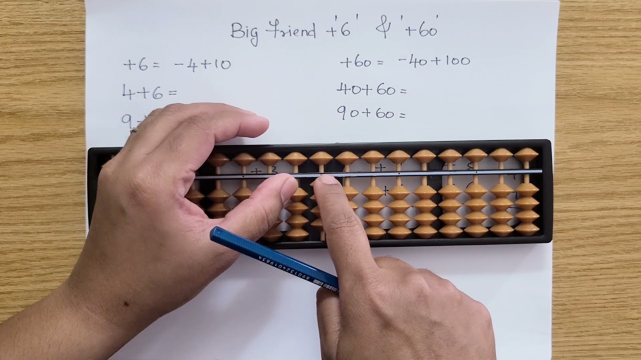 Abacus Lesson 16 | Big friend '+6' & '+60' | Learn Abacus in Tamil