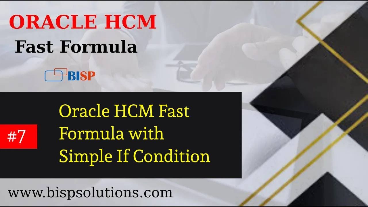 Быстрая формула Oracle HCM с простым условием if | Базовые примеры быстрых формул Oracle | BISP HCM