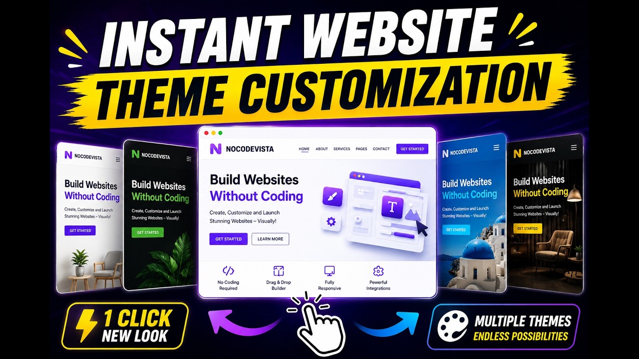Website Theme Customization in Seconds | No Coding Needed