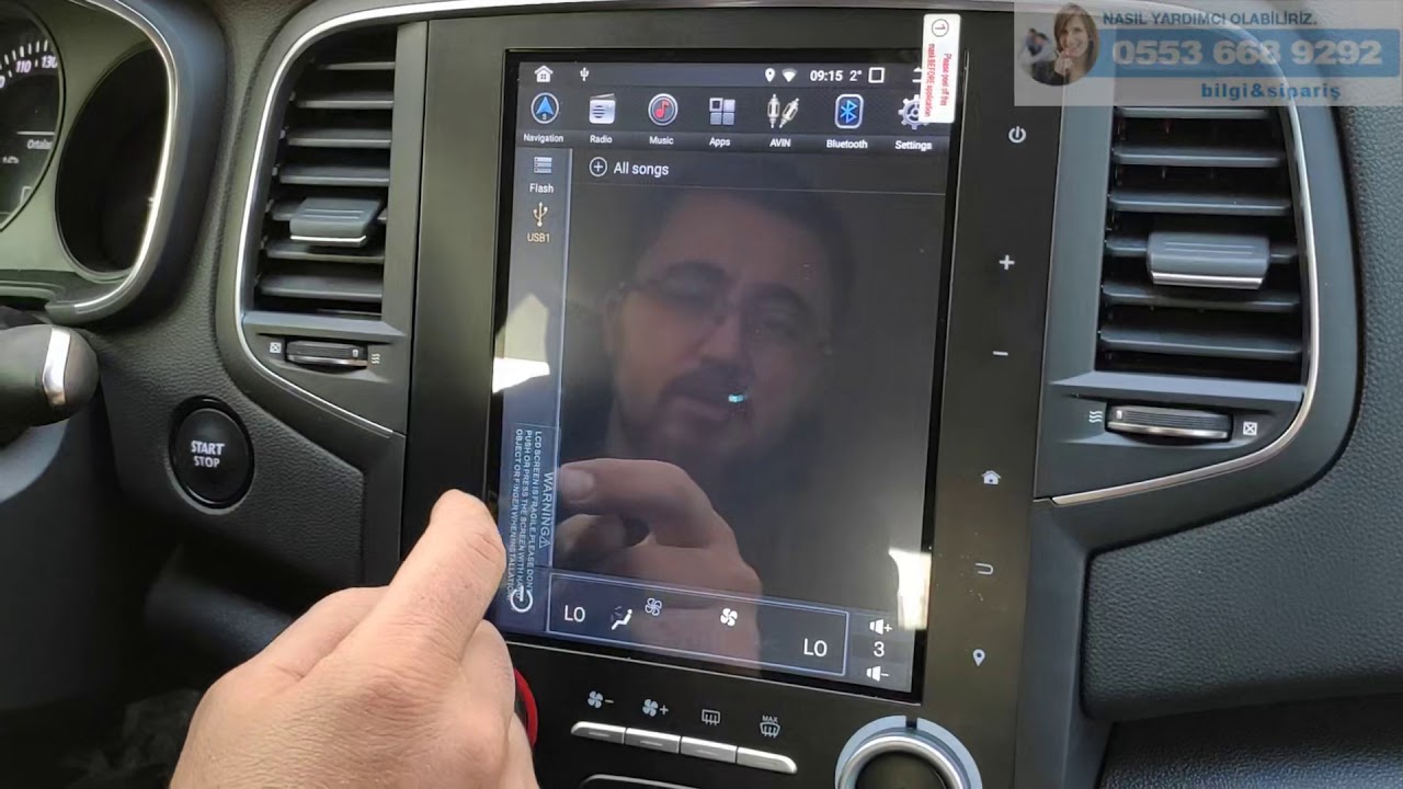 Megane 4 Tesla ekran android 4gb ram multimedya navigasyon sistemi inceleme - Emr Garage Ankara